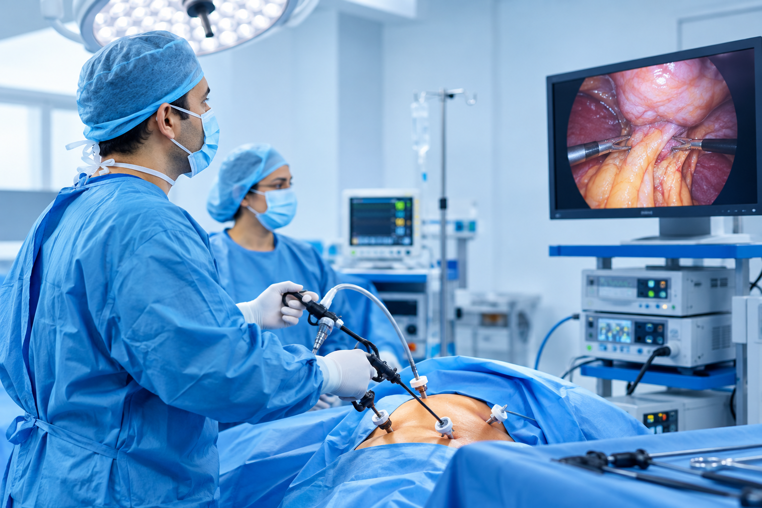 Female laparoscopic doctor in Ahmedabad consulting a patient about gynecological surgery options